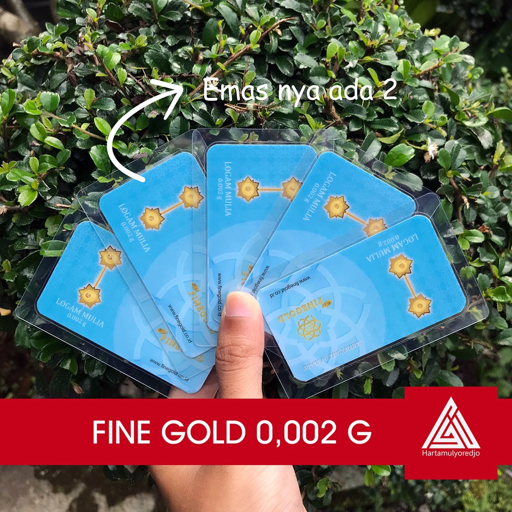 FINE GOLD BABY GOLD EMAS MINI 0,002  gram Souvenir Emas Termurah