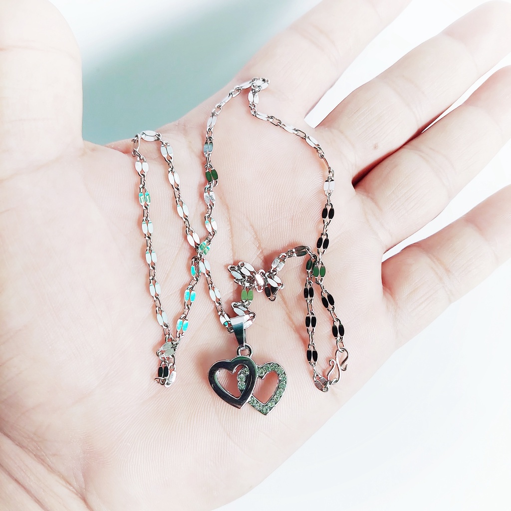 KALUNG BAJA PECAH KOPI DAN LIONTIN RHODIUM TERLARIS 2023