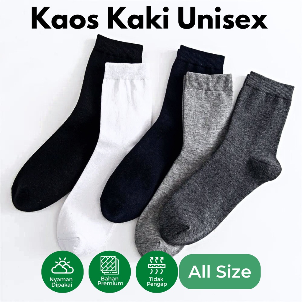 Kaos Kaki Olah Raga Pria Wanita Dewasa / Kaos Kaki Sport Pendek Termurah Terlaris