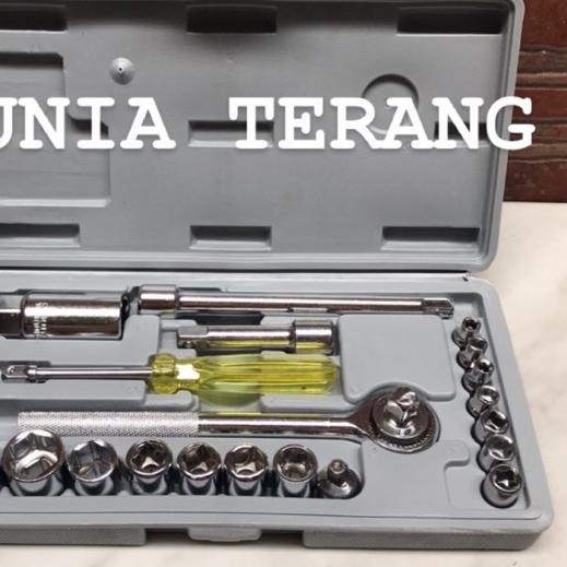 ➸ KUNCI SOCK SET 21 PCS RRT / SOK SHOCK MATA HAND SOCKET WRENCH 21PCS ATS / VPR / VENUS / NEW DELAND