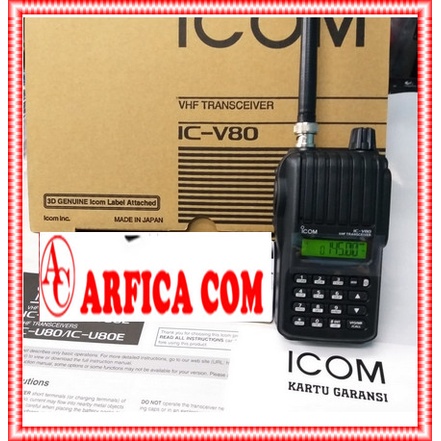 Terlaris Talkie Jual Ht Icom Ic-V80 Garansi Resmi Original Murah