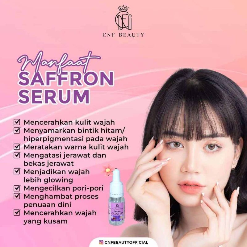 serum glow up saffron dan serum glow up lemon