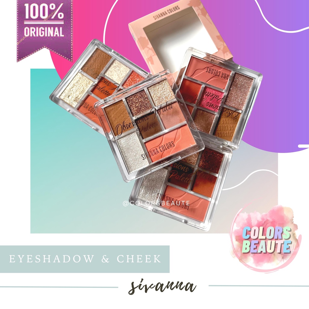 SIVANNA OBSESSIONS MULTI PALETTE EYESHADOW &amp; CHEEK