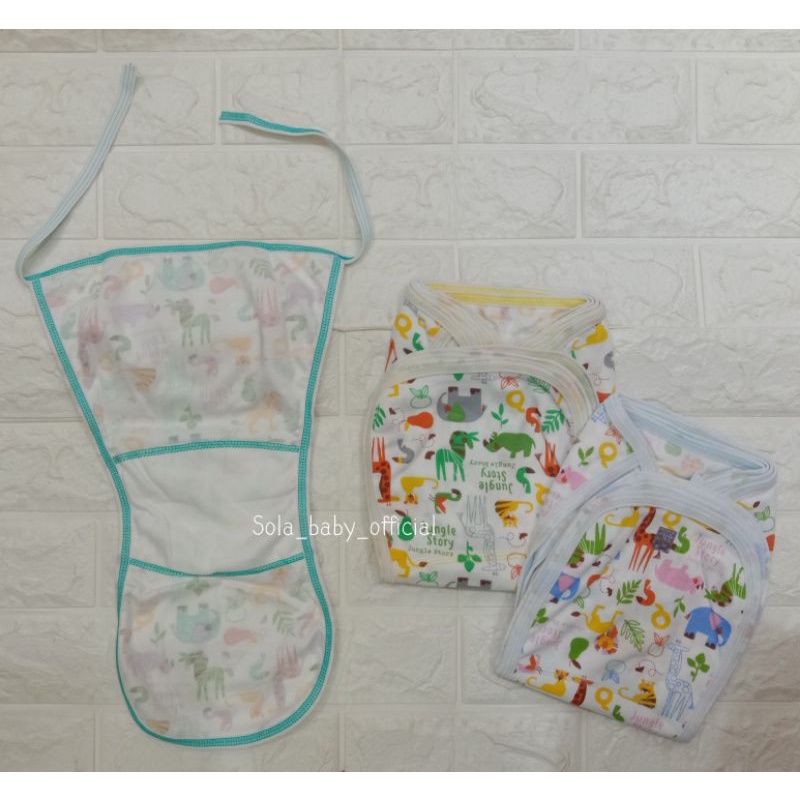Popok Bayi Putih Motif/Cawet Tali Anak Bayi Newborn Motif Putih Jay Jay