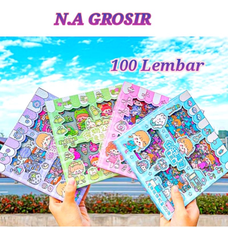 

Stiker momo motiv 2d DIY 100 lembar