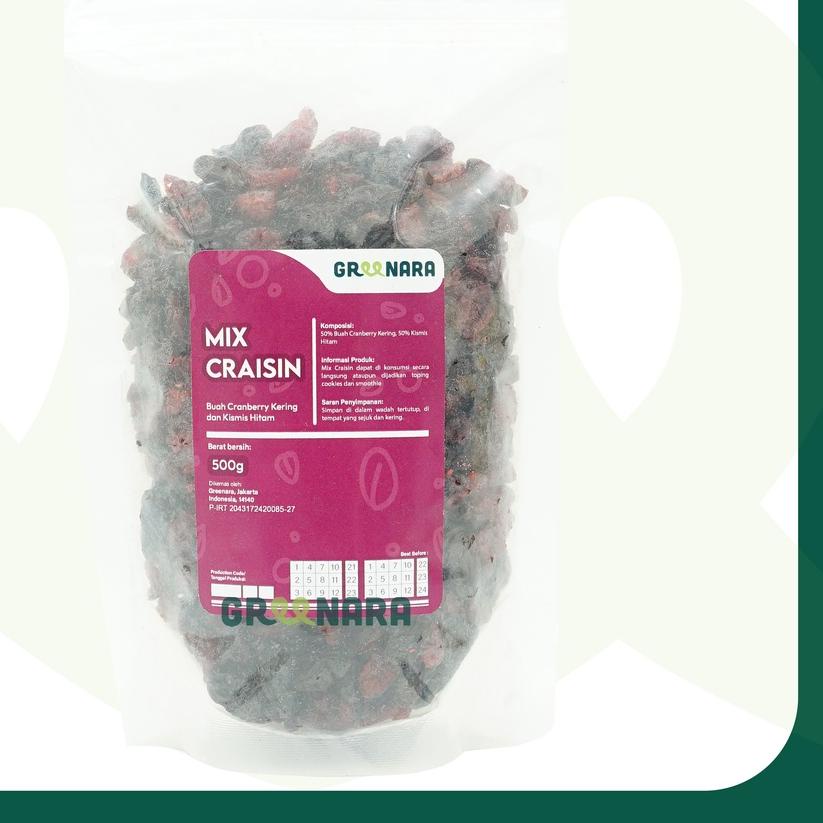 

❁ Greenara Craisin 500gr / Mix Dried Cranberry dan Raisin ☑