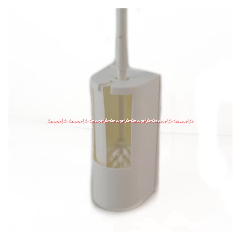 Aricasa Toilet Brush White Set Sikat Toilet Wc Kamar Mandi Warna Putih Dengan Tempat Tatakan Sikat P