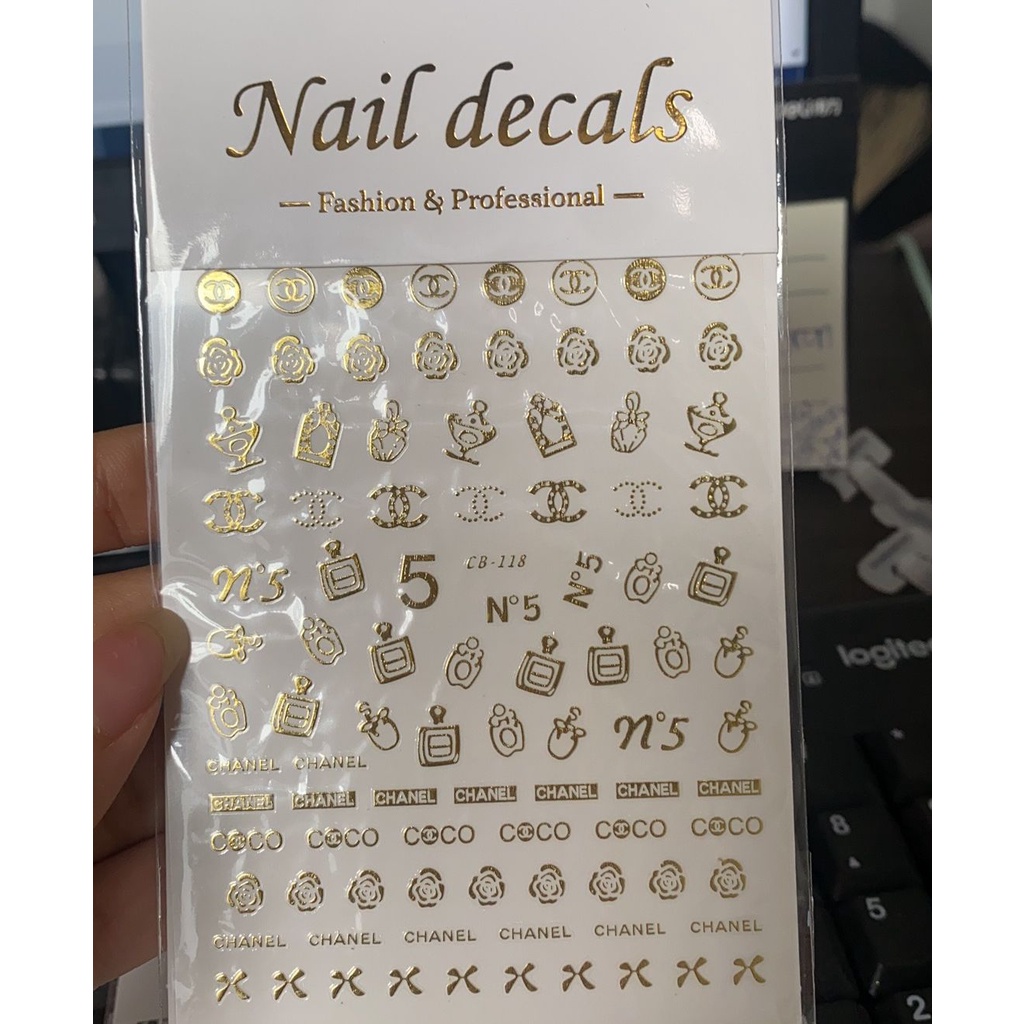HOT NEW STICKER PITA CHNL PREMIUM QUALITY STIKER KUKU PITA / Dekorasi Hiasan Nail Art Kuku