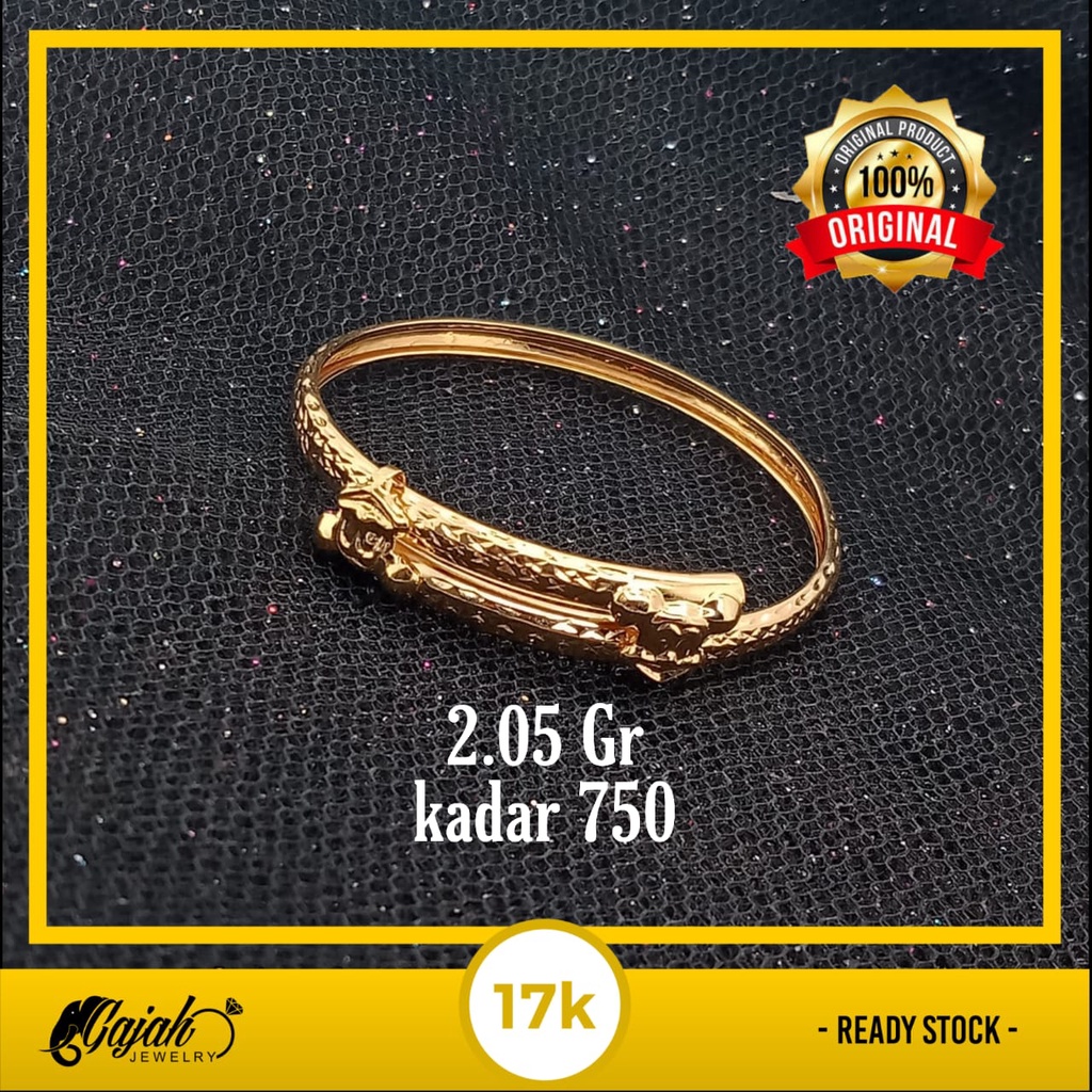 Gelang anak emas 17k - 2.05 Gr kadar 750 - 4276