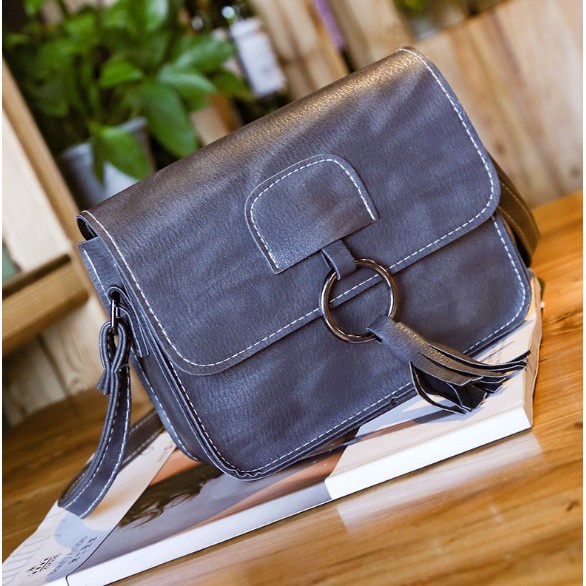 FYGALERY FYG1225 Tas Selempang Wanita Sling Bag Polos Bahan PU Women Fashion Bag