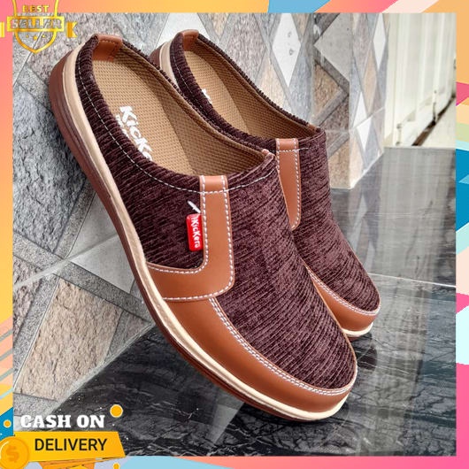 Sandal Kulit Pria Asli Terbaru 2023 Slip On Untuk Buat Jalan Sandal Cowo Awet Sepatu Casual Korean S