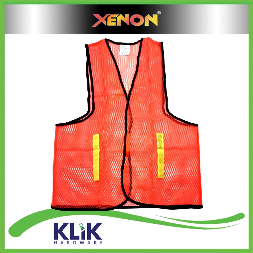 Xenon Rompi Jaring Kerja Proyek Orange Hijau Safety Vest Scotlite