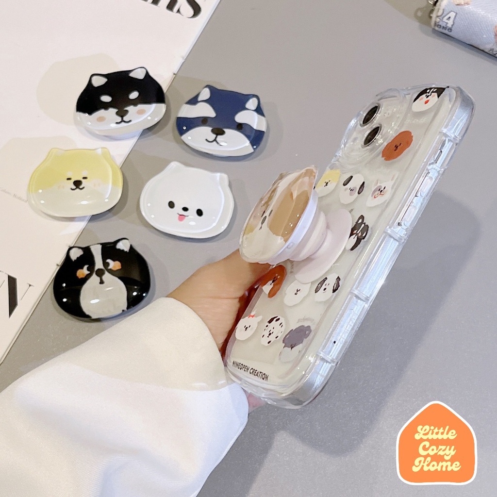 Popsocket Griptok Premium 3D Airbag Motif Korean Kartun Lucu Untuk Handphone Iphone / Android Gaya Korea Karakter Kartun Lucu Imut
