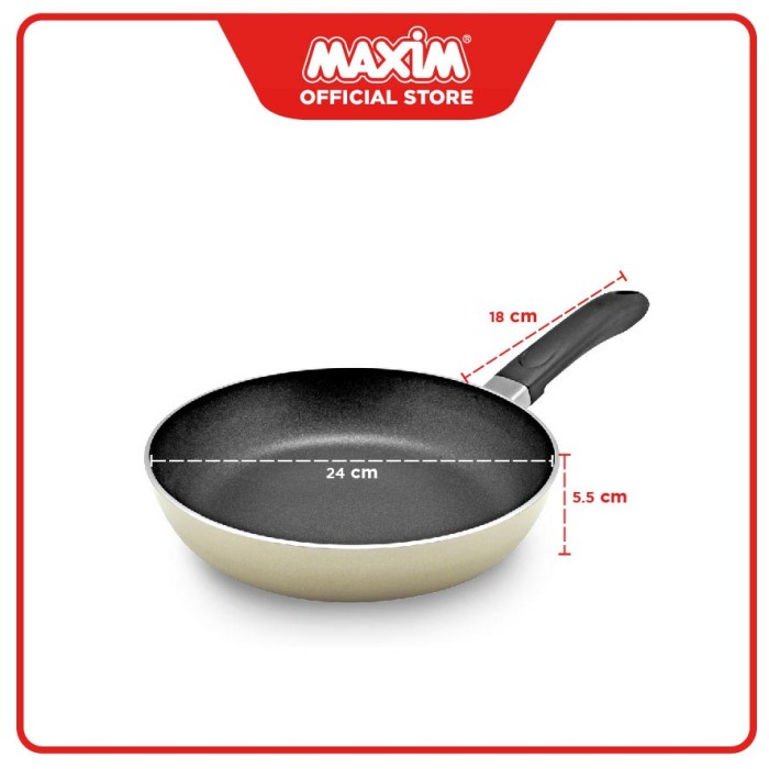 Maxim Image Wajan Teflon Anti Lengket 24cm Frypan ORIGINAL