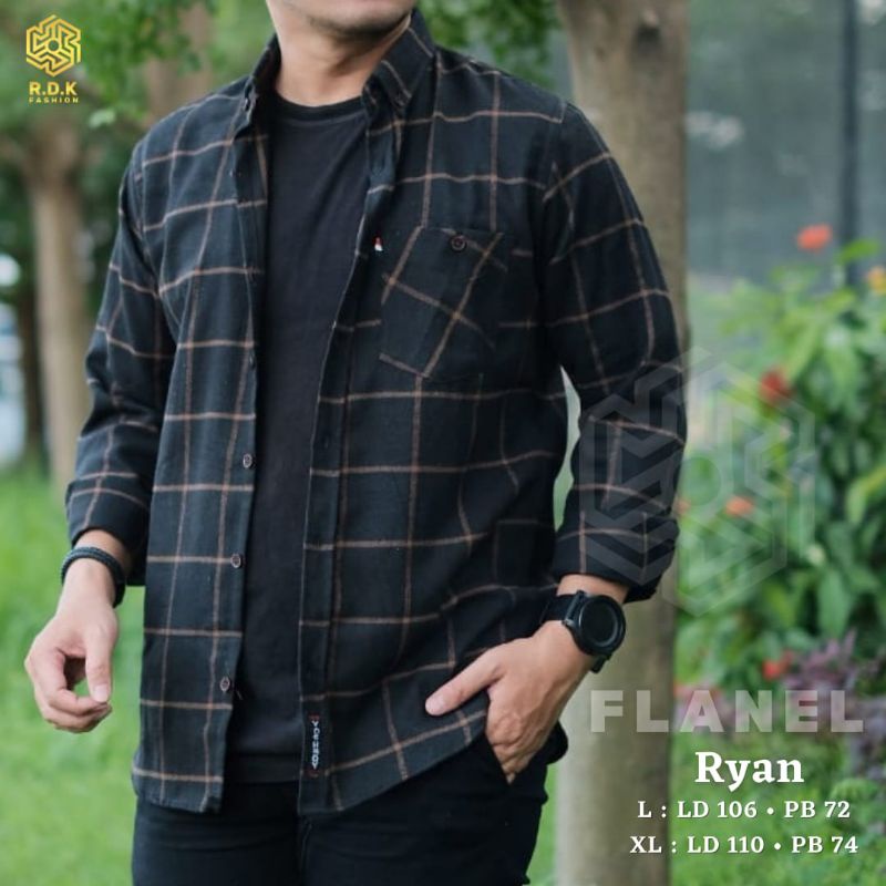 FLANEL Panjang Motif Kotak By RDK | Kemeja Flanel Lengan Panjang