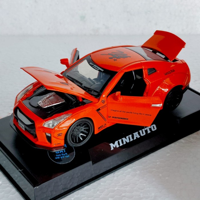 MINIAUTO DIECAST SKALA32 NISSAN GTR R35 ORANGE TERMURAH