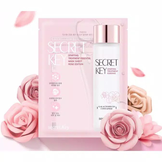 Secret Key Starting Treatment Essential Mask Sheet Rose Edition