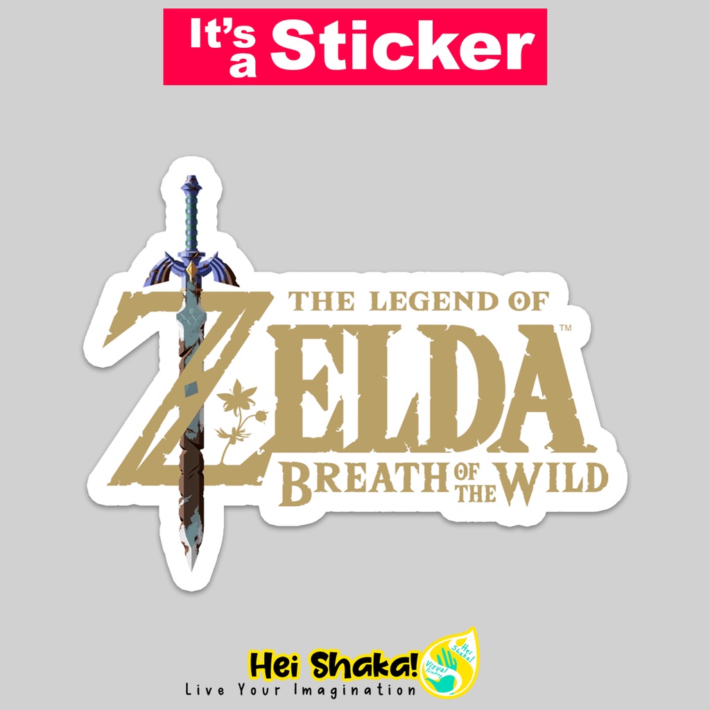 

Stiker The Legend of Zelda Breath of the Wild Sticker Gamer Tempelan Gaming Bahan Vinyl Anti Air