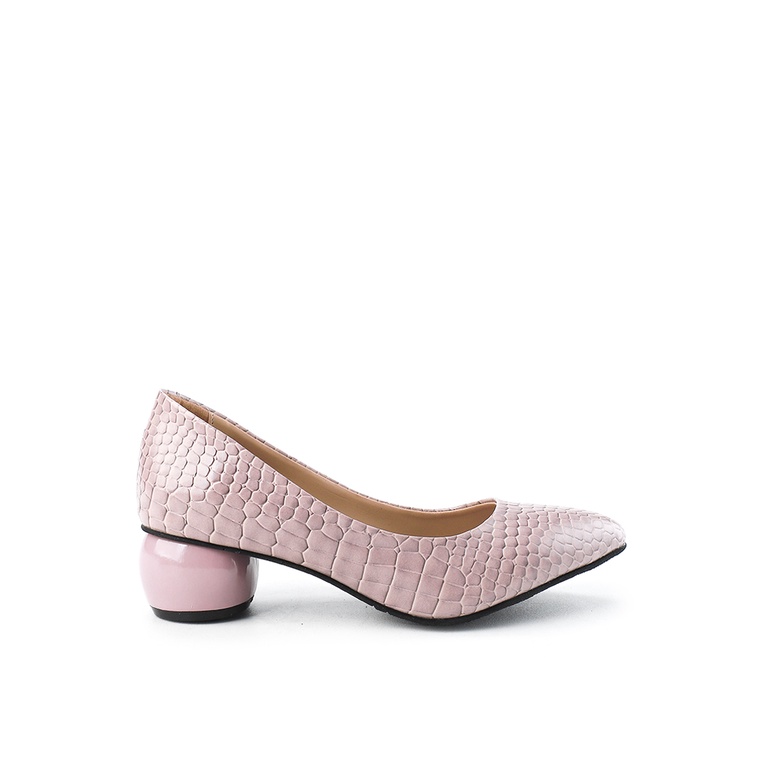 Sepatu Heels Marelli Original PU upper Selop Outfit Minimalis Branded Lioneil Wanita Gadis Mustard C