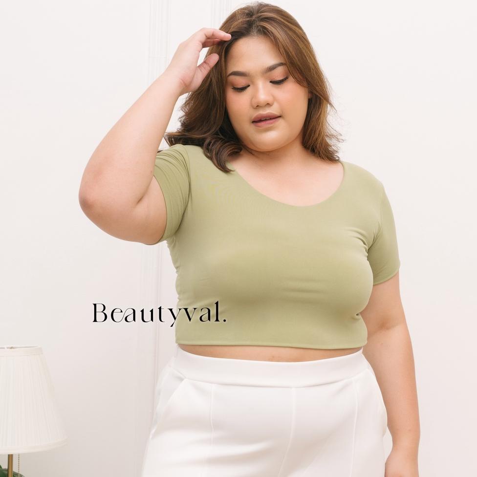 SALE TERBATAS SQUARE CROP TOP TEE BIG SIZE KAOS CROP CROPTOP JUMBO