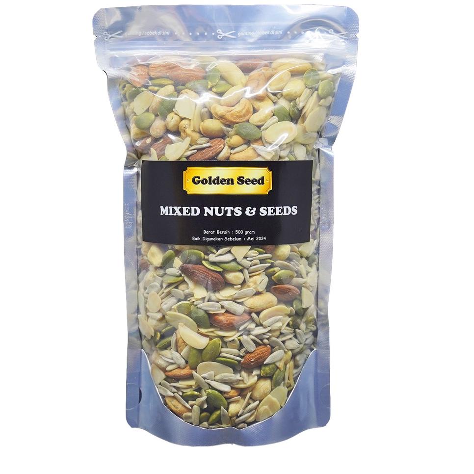 

◘ MIXED NUTS & SEEDS 500 GRAM PREMIUM - TRAIL MIX NUT & SEED - MIXNUT 500 GR ✷