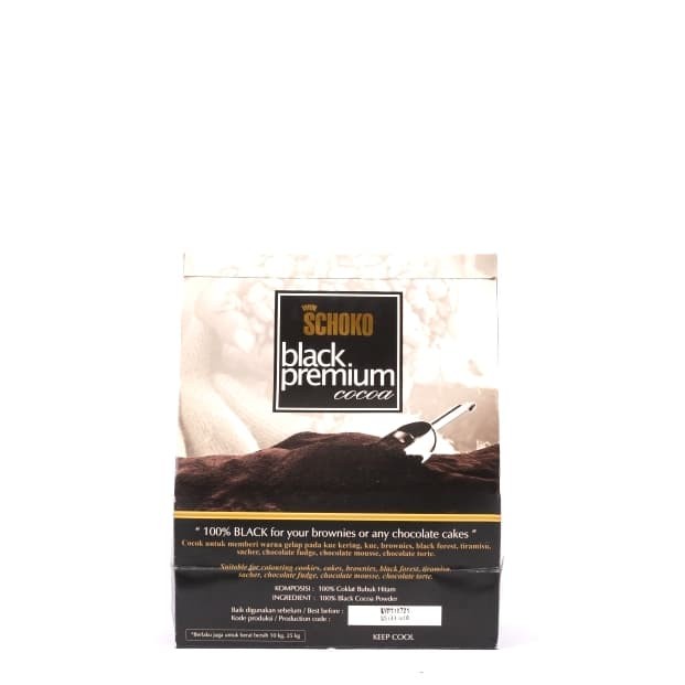 

Cocoa Powder SCHOKO tipe Jetblack / cokelat bubuk hitam / cocoa black