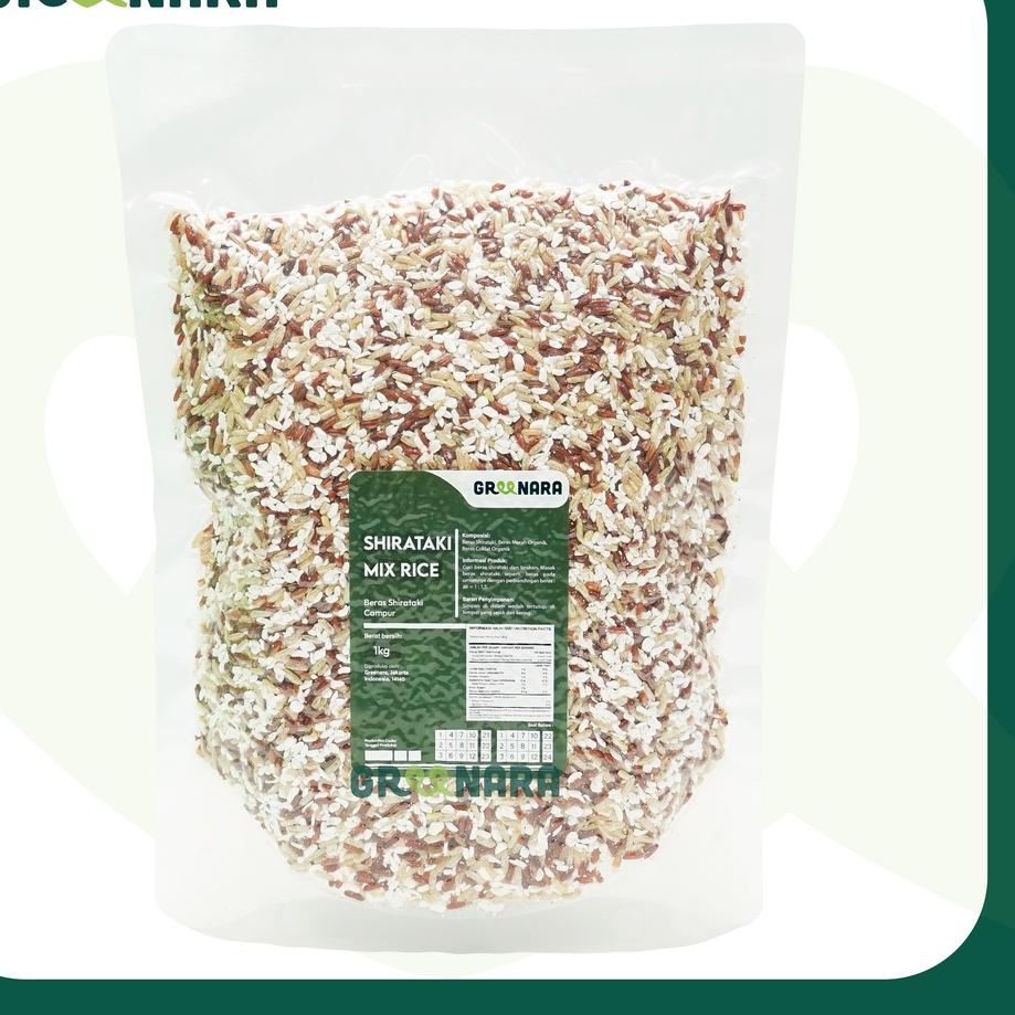 

Mau Hemat Shirataki Mix Rice 1Kg / Shirataki mix Beras Merah , Coklat Organik