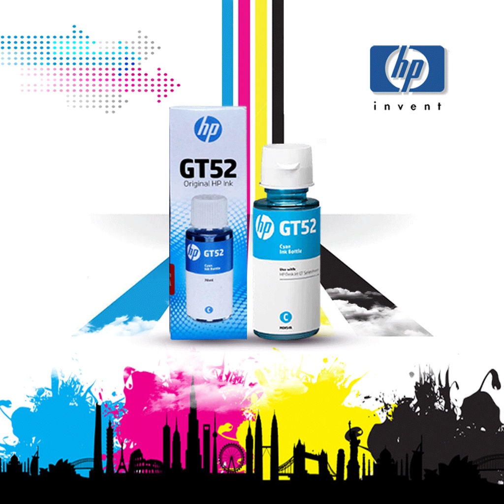 tinta printer HP GT 52-53 CYAN ink tank 115 310 315 319 415 319 419 311 316 318 411 412 416 420