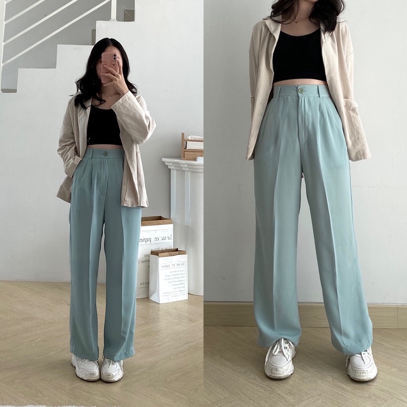 celana kulot crinkle highwaist | kulot wanita premium | kulot korean style | kulot korea wanita Premium LADY PANTS