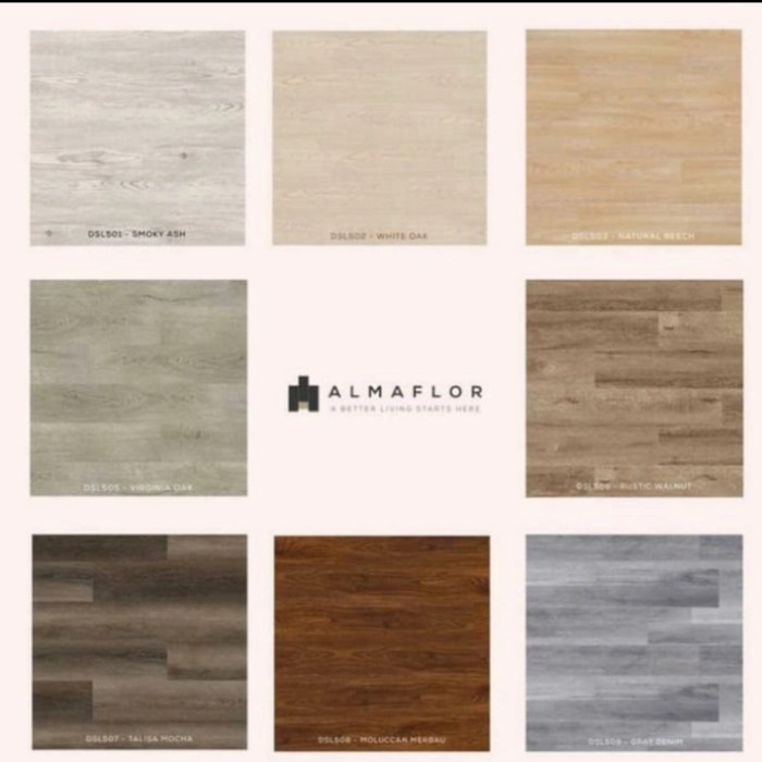 Floor Almaflor Duora Essential Spc Vinyl Lantai Klik /Anti Rayap/Tahan Air