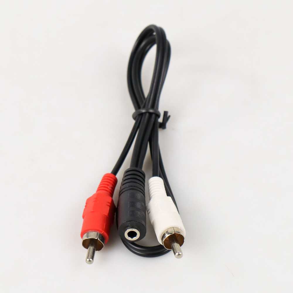 Kabel Adapter Audio 3.5 mm Female ke RCA Male HiFi 40 cm