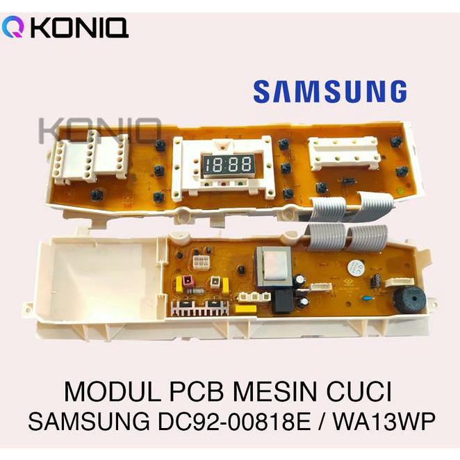 Modul Pcb Wa13Wp Mesin Cuci Samsung Dc92-0818E 10 Tombol