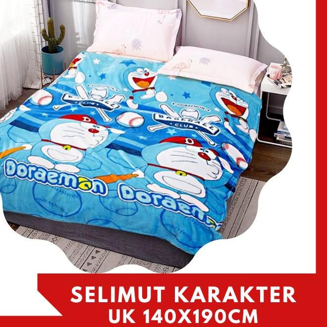 ❅ Free Tas Mika Selimut Bulu Anak Selimut Karakter Halus Jumbo Ukuran  cm ☉