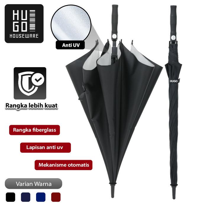 HUGO Payung Besar Polos Jumbo Golf Premium Quality