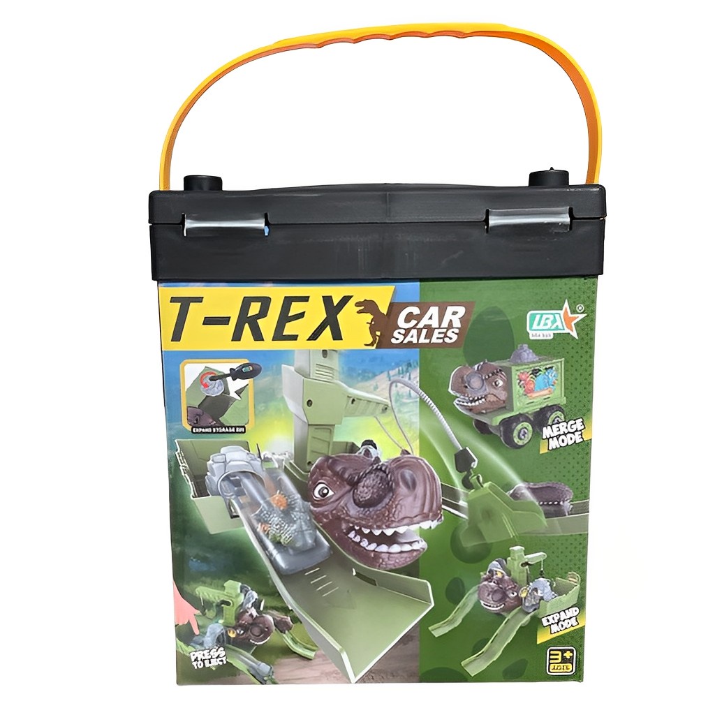 T-Rex Car Track Dinosaurus Set Lengkap | Mainan Anak Laki Laki Mobil Mobilan | Kado Ulang Tahun Anak Cowok