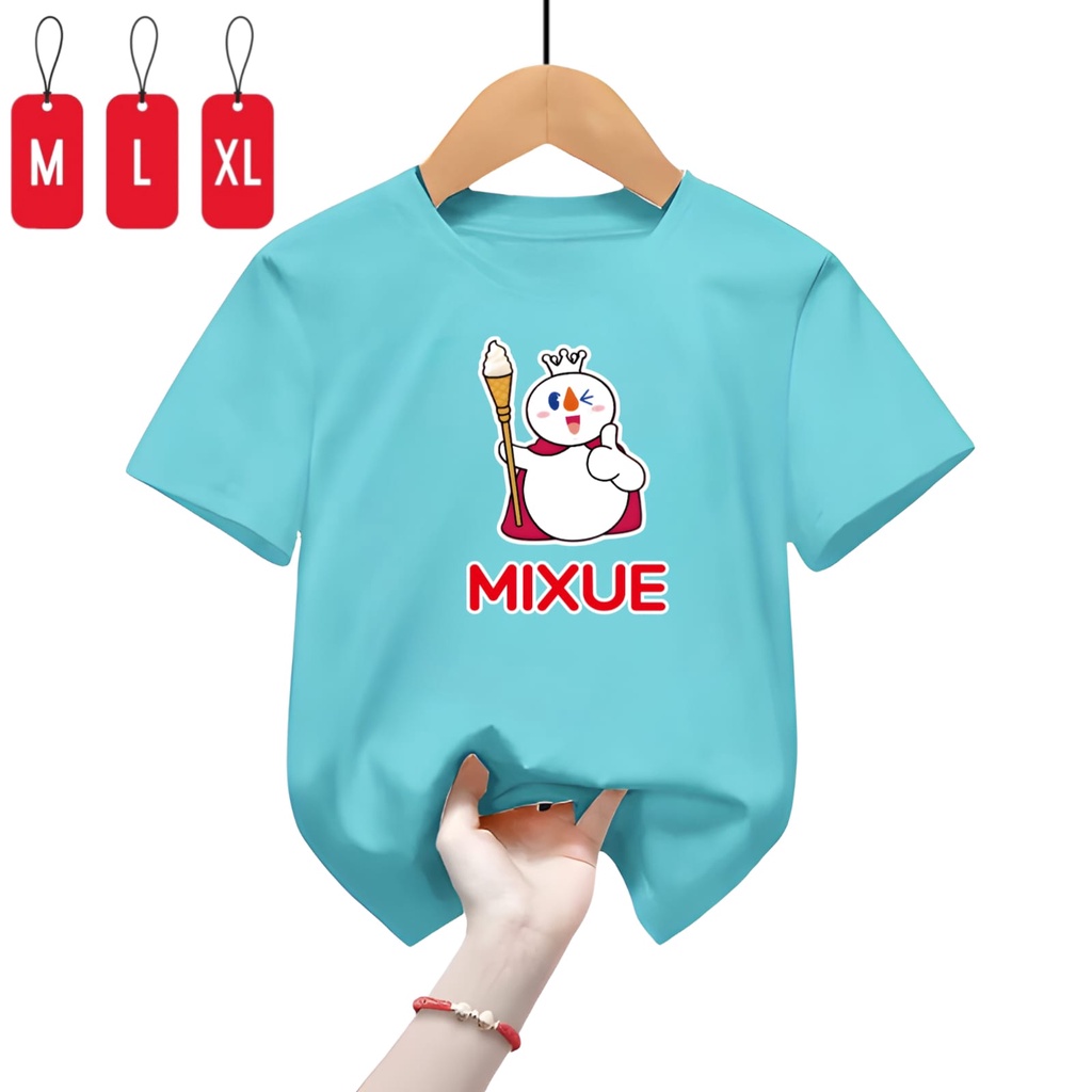 Baju Kaos Anak Laki Dan Perempuan Mixue Top/Kaos Mixue Trending Viral