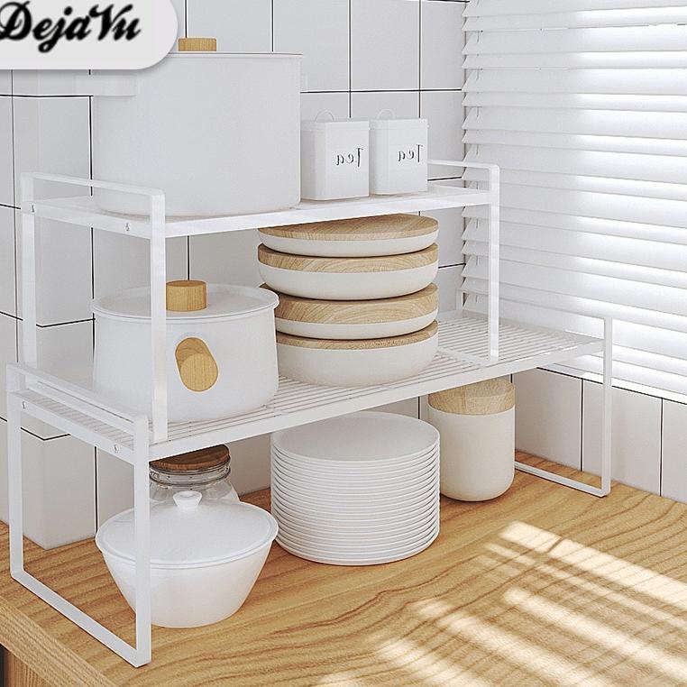 MURAH Dejavu Rak Dapur Panci Rak Kabinet Dapur Rak Bawah Wastafel Rak Susun Lemari Penyimpanan Bumbu