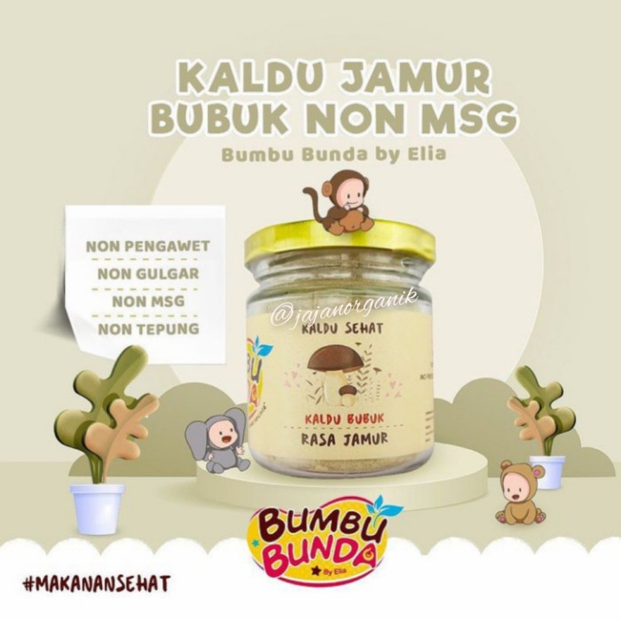 

Bumbu Bunda ELIA Mpasi Kaldu JAMUR Best Seller Organic Food Powder