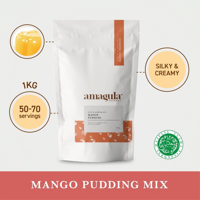 

1KG Amagula Mango Pudding / 100% Halal / Pudding Mix / HORECA