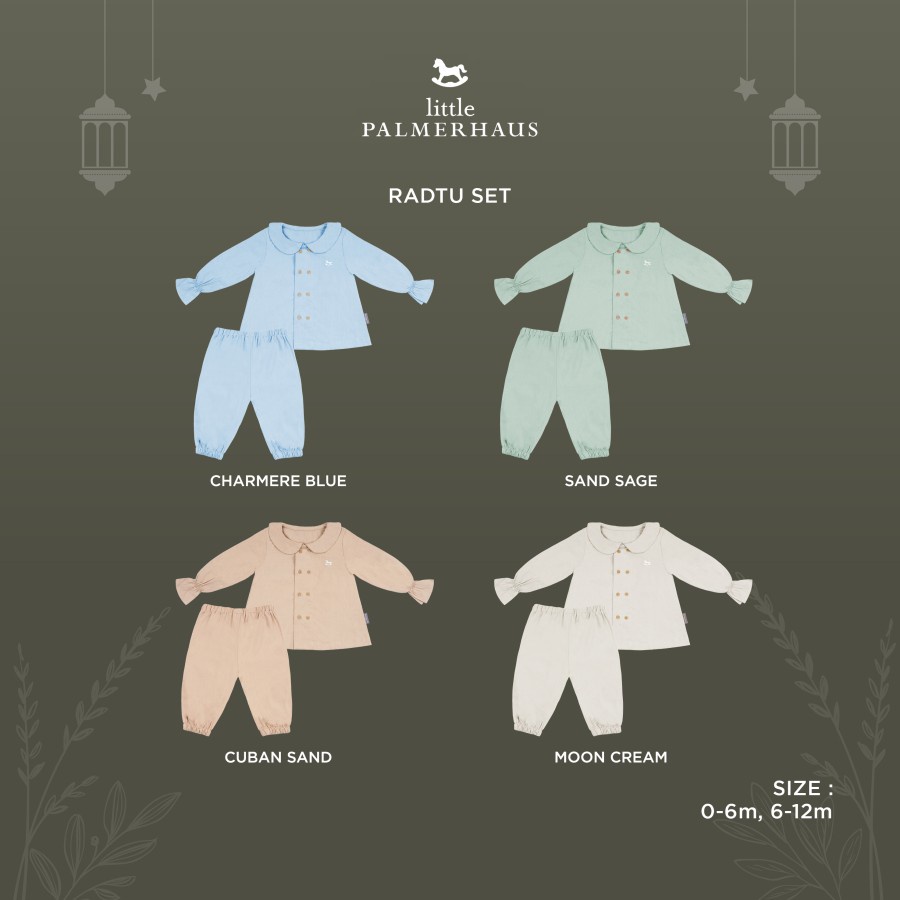 Setelan Baju Muslim Bayi - RADJA SET / RADTU SET LITTLE PALMERHAUS