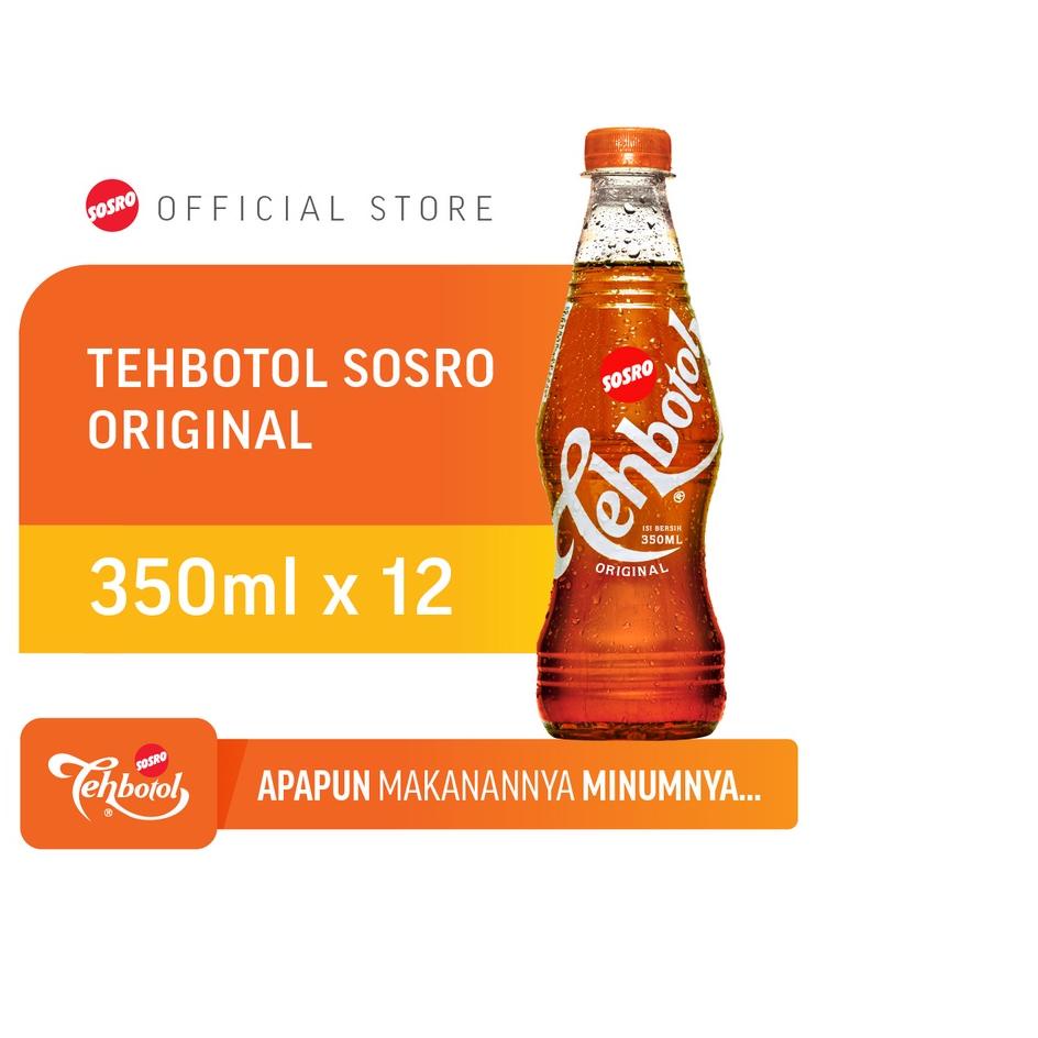 

♠ Tehbotol Sosro pet Original 350 ml isi 12 Pcs ✸