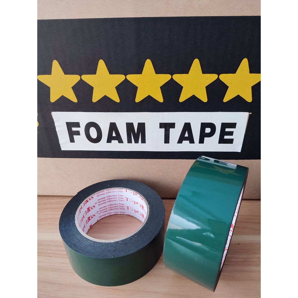 

Double Tape Foam Hijau 2 inch / 44 mm x 5 meter Daya Rekat Kuat