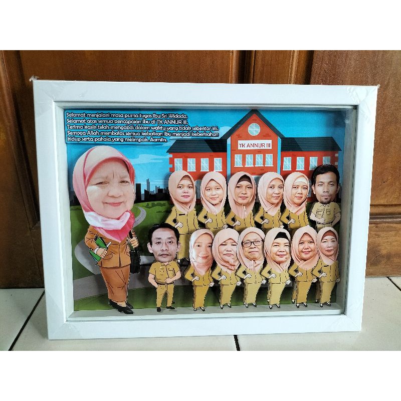 free box hampers pengaman packing#Karikatur Perpisahan Kepala Sekolah (14 wajah) # kado perpisahan g