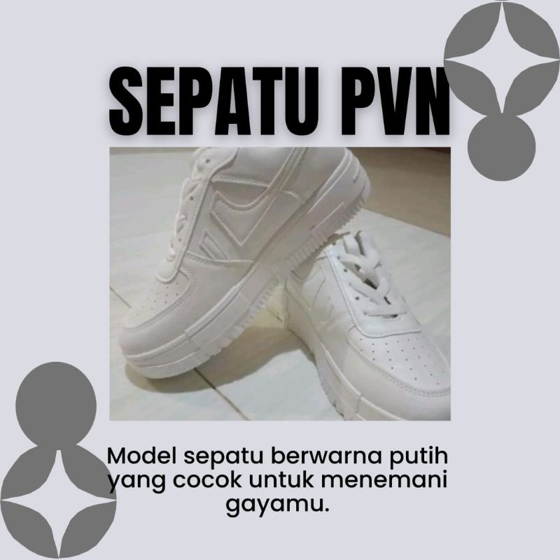 Sepatu Sneakers Pvn White
