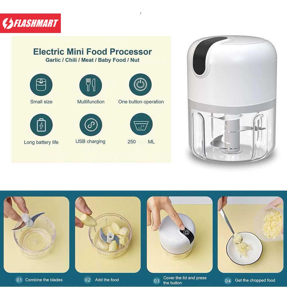 Flashmart Blender Portable Food Chopper Mini Elektrik 250ML - MGC220