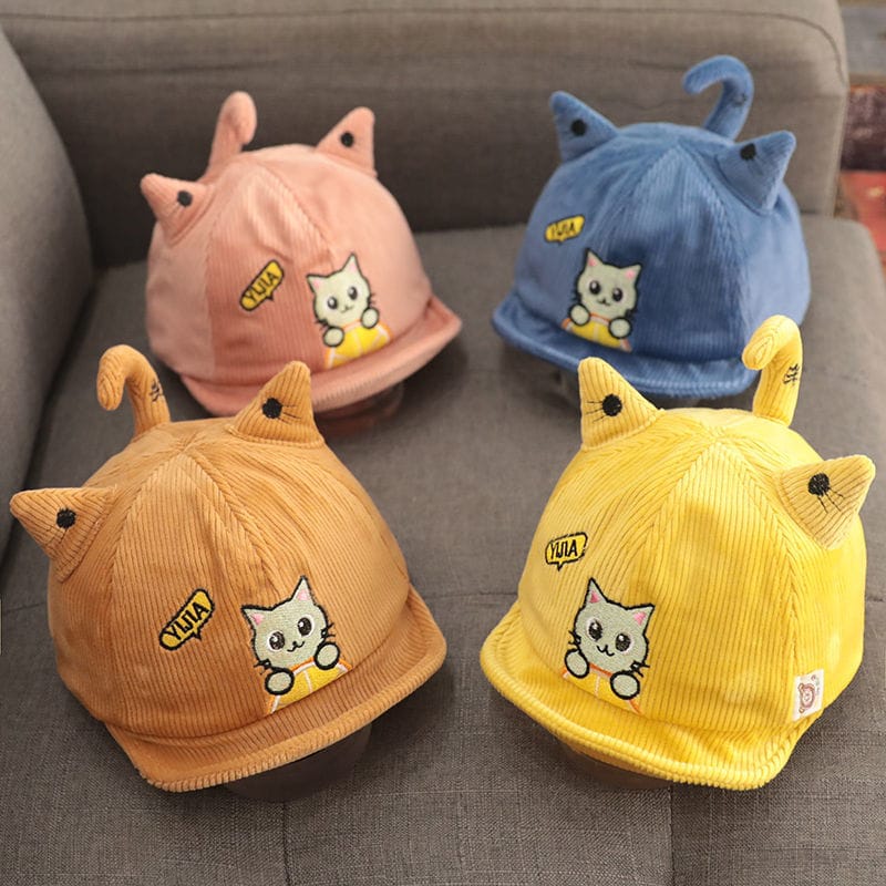 TOPI BASEBALL MOTIF KUCING YWIA TOPI ANAK IMPORT 3D FASHION ANAK UNISEX CNA