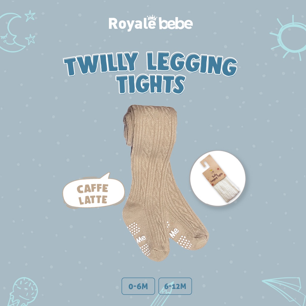 Royale Bebe Twilly Legging Tights Legging Bayi Tutup Kaki