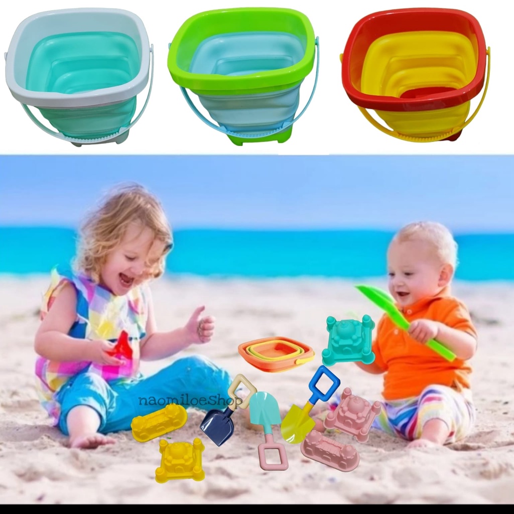 Promo Ember Lipat + Mainan Pasir Benteng Mainan Edukasi Anak Mainan Cetakan Pasir Semen Cetakan