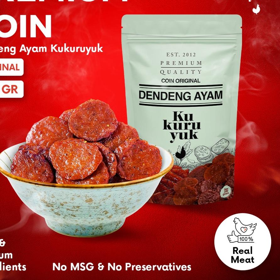 

➢ [PREMIUM COIN] Dendeng Ayam Kukuruyuk Makanan Siap Saji - 200 Gram ♣