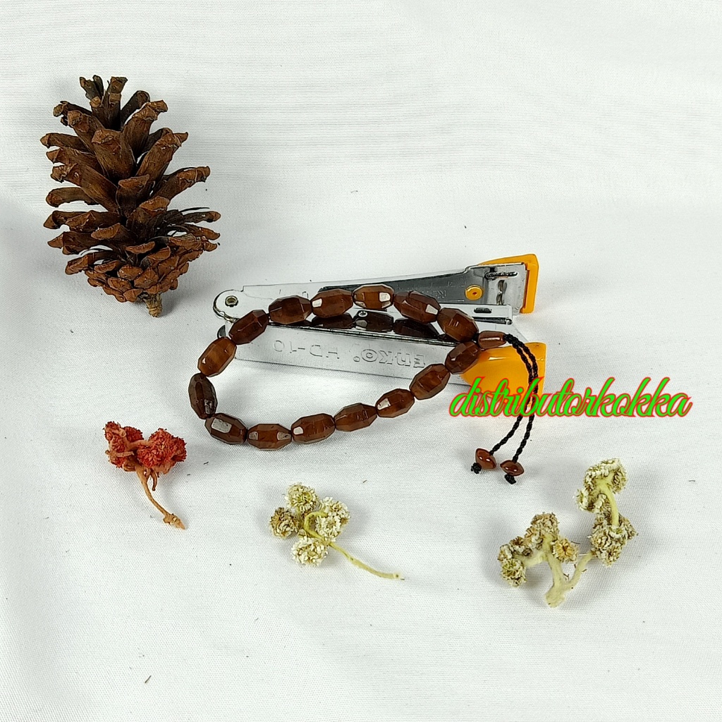 GELANG KOKKA OVAL CUTTING COKLAT kaukah kokkah fukakah